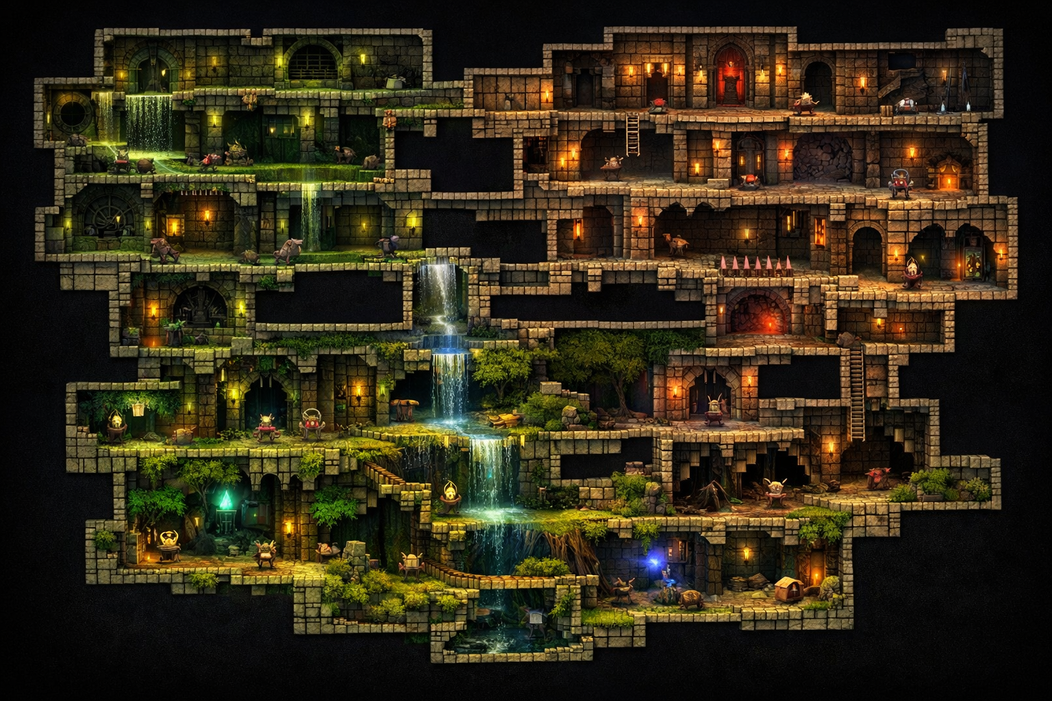 Dead Cells prosedural olarak uretilen seviye tasarimi ve biyomlar