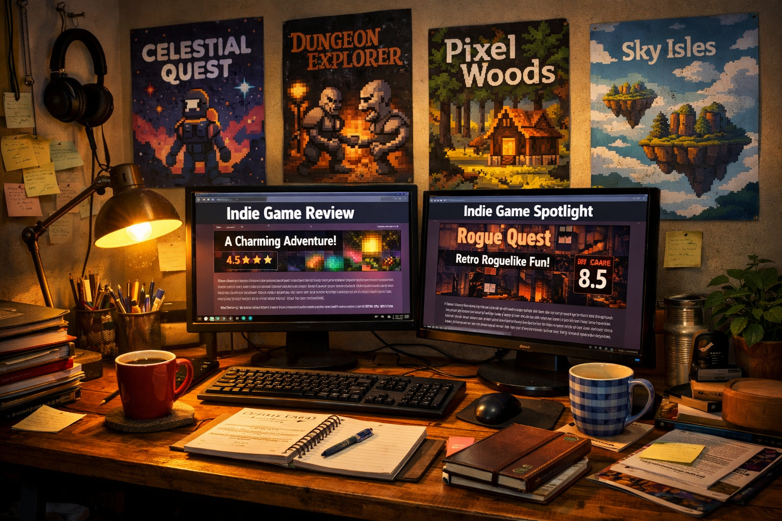 Bagimsiz Oyun Atlasi editoryal ekibinin calisma ortami