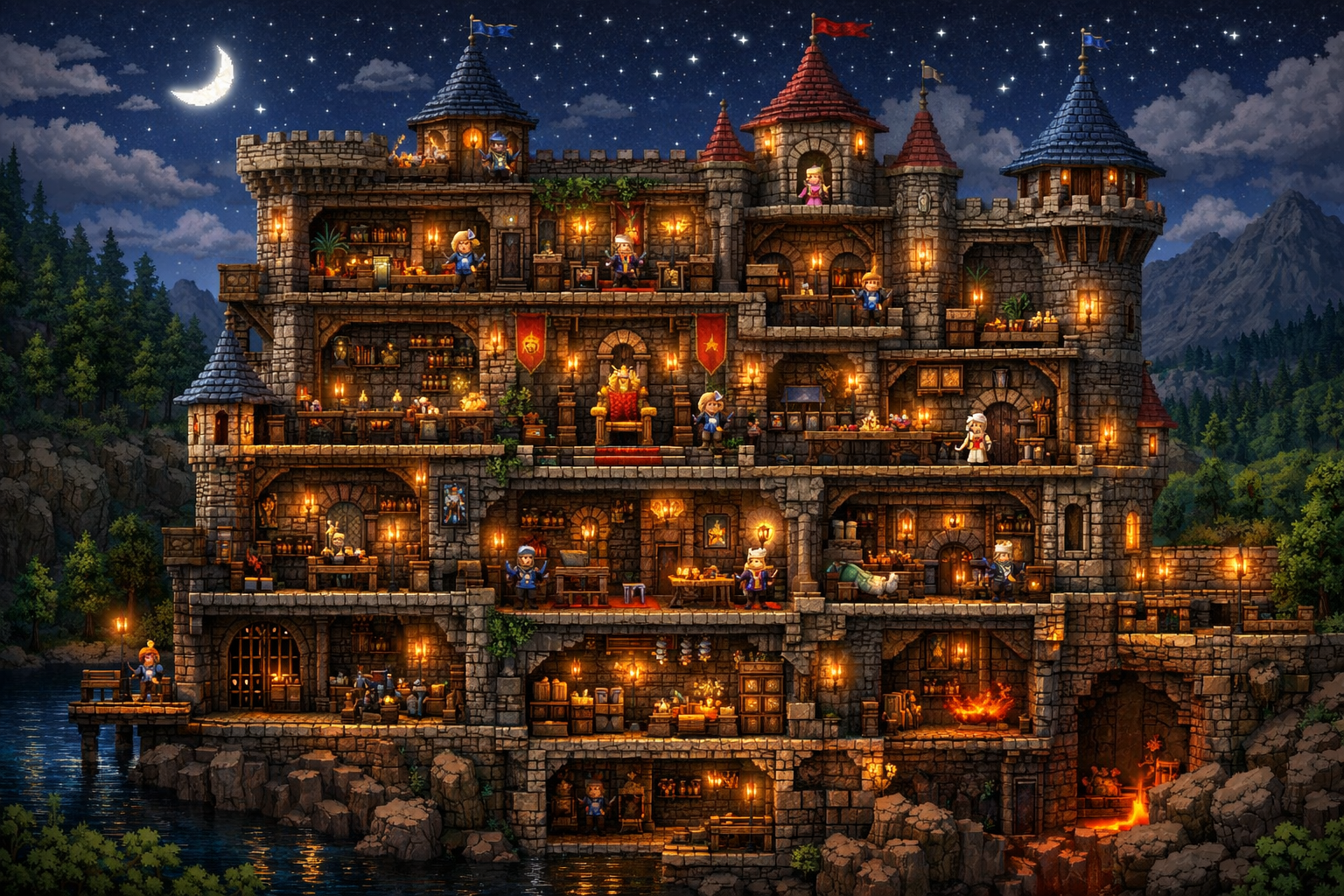 Terraria detayli yapi tasarimi ve yaratici insaat ornegi